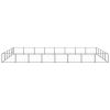 Dog Kennel Black 430.6 ftÂ² Steel
