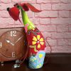 17 Inch Decorative Metal Dog Sculpture; Multicolor