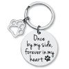 Loss Of Pet Memorial Keychain Dog Cat Remembrance Jewelry Sympathy Key Ring Tag